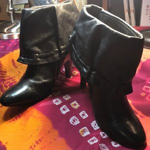 Nine West Skirted High Heel Ankle Boots